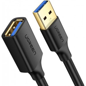 Ugreen USB-A (male) - USB-A (female) adapter extension cable USB 3.0 5Gb/s 0.5m black (US129)