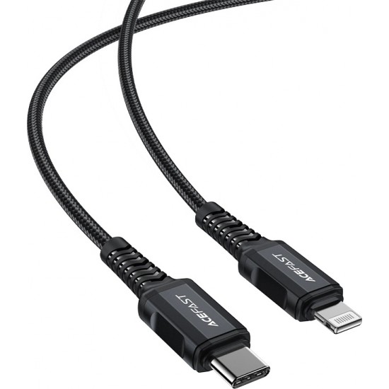 Acefast C4-01 Lightning - USB-C PD cable 30W 3A 480Mb/s 1.8m - black