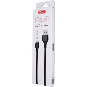 XO cable NB103 USB - microUSB 1,0 m 2,1A black