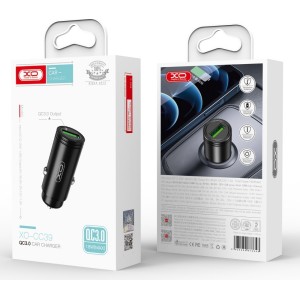 XO car charger CC39 QC 18W 1x USB black