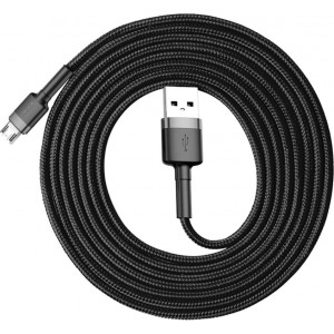 Baseus cable Cafule USB - microUSB 2,0 m 1,5A gray-black