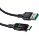 Acefast C7-04 USB-A USB-C 60W 1.2m cable with display - black