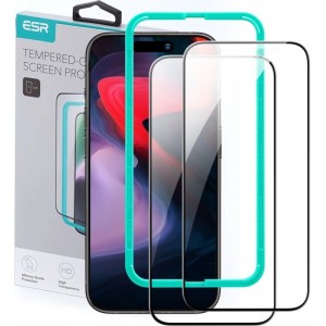 ESR Tempered Glass for iPhone 15 Pro - black 2 pcs.