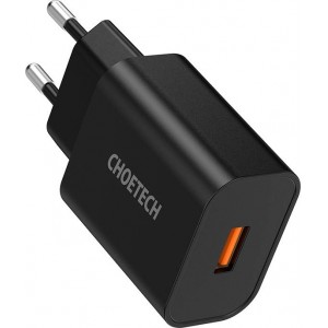 Choetech Wall Charger Choetech 18W USB-A (black)