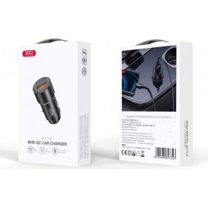 XO car charger CC54 18W 1x USB black