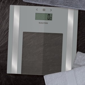 Salter 9158 SV3R Ultra Slim Glass Analyser Scale silver