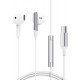 Acefast L3 Wired USB-C Headphones with Microphone - White