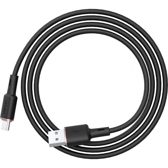 Acefast USB cable - USB Type C 1.2m, 3A black (C2-04 black)