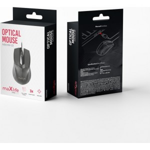 Telforceone Maxlife Home Office MXHM-01 optical mouse 1000 DPI 1,2 m black