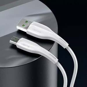 4Kom.pl USAMS Cable U38 microUSB 4A Fast Charge for OPPO 1m white