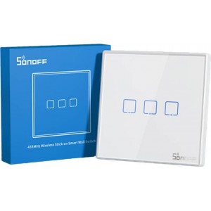 Sonoff Smart Wireless Wall Switch Sonoff T2EU3C-RF 433MHz (3-channel)