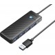 Orico Hub USB-A to 4xUSB-A 3.0 - black