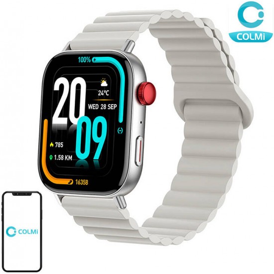 Colmi C8 Max smartwatch with magnetic strap (Silver)