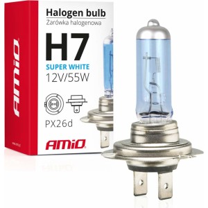 Amio Halogen bulb H7 12V 55W UV filter (E8) Super White