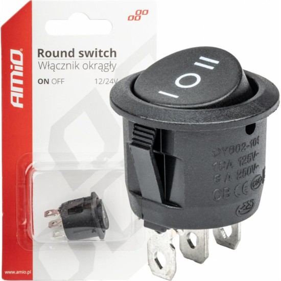 Amio Round switch 12/230V BU03