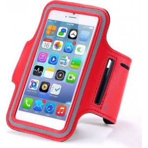 4Kom.pl Sports arm pouch for running phone up to 5.5 inches red