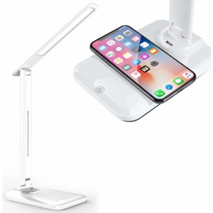 Alogy LED desk lamp with 10W Qi wireless charger White