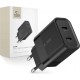 Tech-Protect C20W charger 2x USB-C PD 20W - black