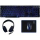 Rebeltec wired gaming set keyboard + headphones + mouse + mouse pad SHERMAN