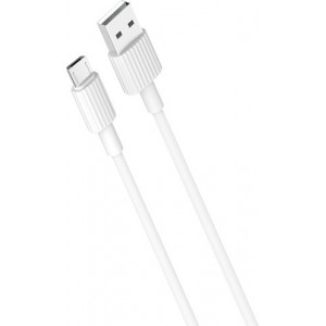 XO cable NB156 USB - microUSB 1,0 m 2,4A white