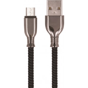 Setty cable USB - microUSB 1,0 m 3A FC-M black