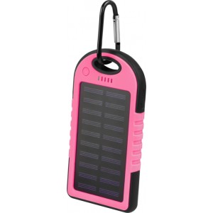 Setty solar power bank SPBS-05 5000 mAh pink