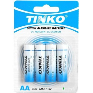 Alkaline battery TINKO AA/LR6 4pcs/blister.