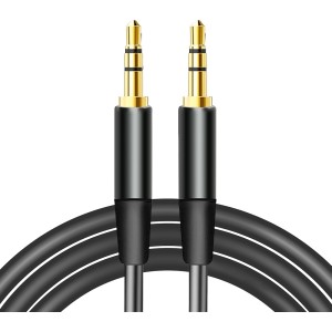 Maxlife audio cable jack 3.5 mm - jack 3.5 mm 1m black