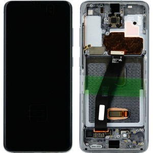 LCD + Touch Panel Samsung Galaxy S20 G980 GH82-31433A GH82-31432A gray frame without camera original