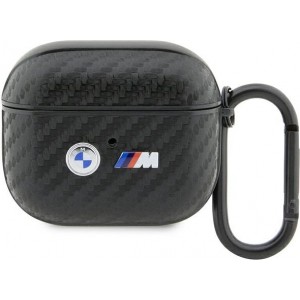 BMW case for AirPods 3 BMA3WMPUCA2 black PU Carbon Double Metal Logo