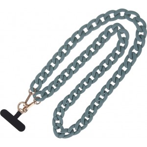 Phone chain long matte mint green