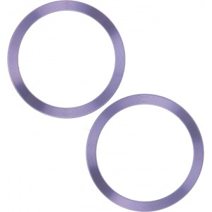 Metal Ring (2 in set) light purple