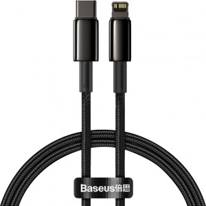 Baseus cable Tungsten PD USB-C - Lightning 1,0 m black 20W