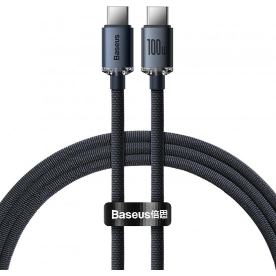 Baseus cable Crystal Shine USB-C - USB-C 1,2 m 100W black