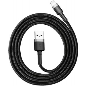 Baseus Cafule USB Lightning Cable 2.4A 0.5m (Gray+Black)