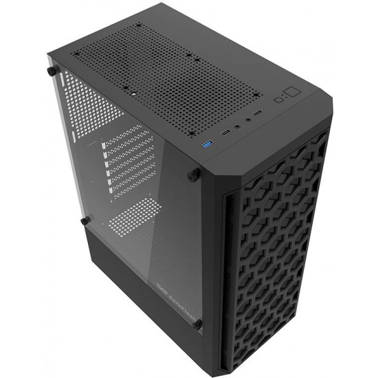 Darkflash DK300M Micro-ATX computer case (black) + 3 fans