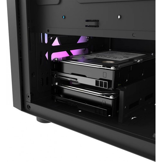 Darkflash DK300M Micro-ATX computer case (black) + 3 fans