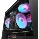 Darkflash DK300M Micro-ATX computer case (black) + 3 fans