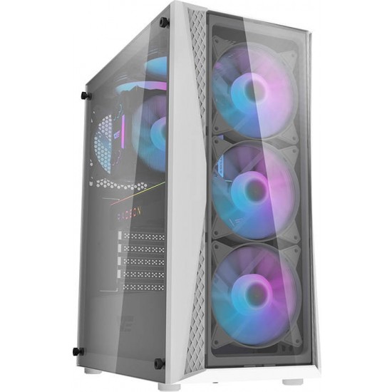 Darkflash DK352 Plus computer case (black and white) + 4 ARGB fans