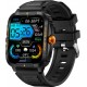 Colmi P76 smartwatch (black and orange)