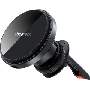 Choetech Magnetic car holder witch charger Choetech T204-F, 15W (black)