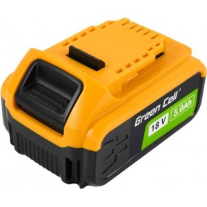 Green Cell Battery For Power Tools Green Cell PTDW18V5, DeWalt XR 18V 5Ah DCB184