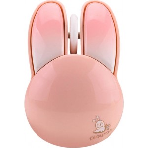 Mofii Wireless Mouse + Bluetooth Rabbit M6DM Oil Painting (White-Pink)