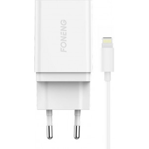 Foneng Fast charger Foneng K300 18W 1x USB 3A + USB Lightning cable