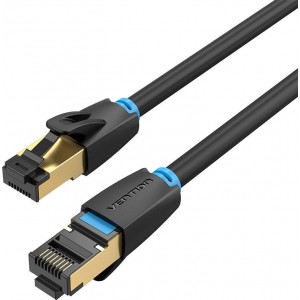 Vention Network Cable CAT8 SFTP Vention IKABF RJ45 Ethernet 40Gbps 1m Black