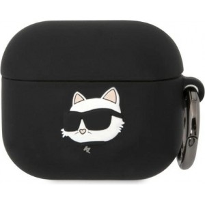 Karl Lagerfeld KLA3RUNCHK AirPods 3 cover black/black Silicone Choupette Head 3D