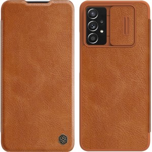 Nillkin Qin leather holster case for Samsung Galaxy A73 brown