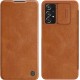 Nillkin Qin leather holster case for Samsung Galaxy A73 brown