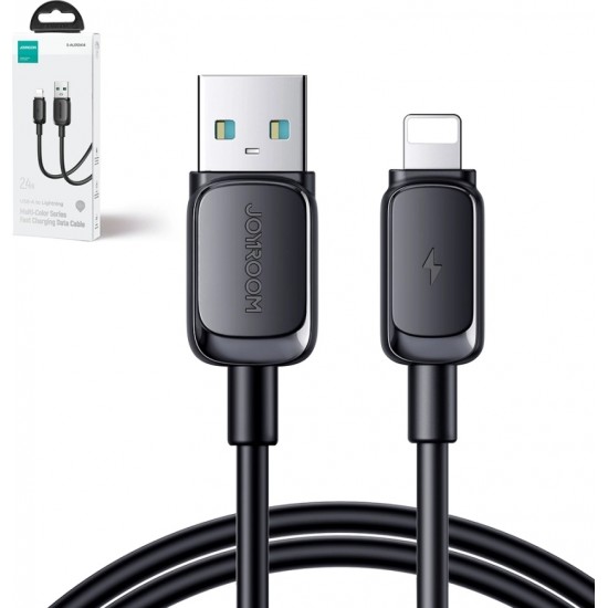 Joyroom Multi-Color Series A14 Lightning / USB-A 2.4A Cable 2 m - Black