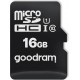 Goodram Microcard 16 GB micro SD HC UHS-I class 10 memory card, SD adapter (M1AA-0160R12)